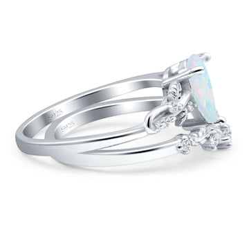Two Piece Pear Ring